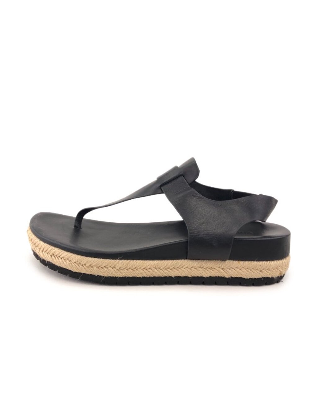 Vince Flint Black Leather Sandals 8M